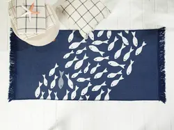 گلیم انگلیش هوم طرح Little Fish سایز 60*100 سانتی متر