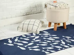 گلیم انگلیش هوم طرح Little Fish سایز 60*100 سانتی متر