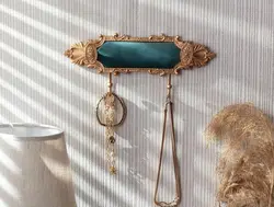 آویز جواهر لاوینگ هوم طرح 2 شاخه - فیروزه ای