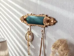 آویز جواهر لاوینگ هوم طرح 2 شاخه - فیروزه ای