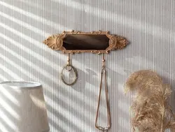 آویز جواهر لاوینگ هوم طرح 2 شاخه - قهوه ای