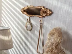 آویز جواهر لاوینگ هوم طرح 2 شاخه - قهوه ای