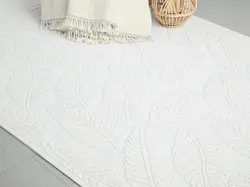 گلیم انگلیش هوم طرح Leafy سایز 180*120 سانتی متر