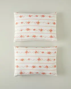 روبالشی انگلیش هوم طرح Flower Line بسته 2 عددی