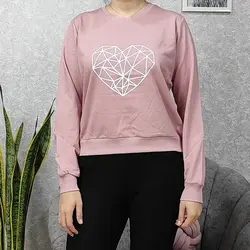 بلوز کراپ زنانه طرح قلب