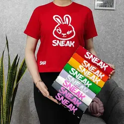 کراپ زنانه طرح SNEAK
