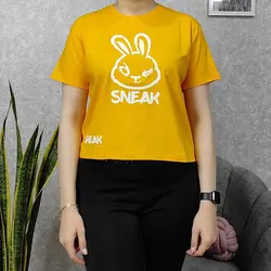 کراپ زنانه طرح SNEAK