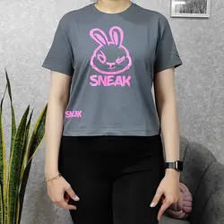 کراپ زنانه طرح SNEAK