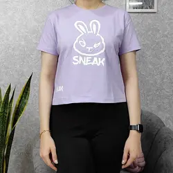 کراپ زنانه طرح SNEAK