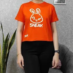 کراپ زنانه طرح SNEAK