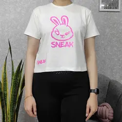 کراپ زنانه طرح SNEAK
