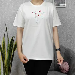 تیشرت گلدوزی زنانه در طرح متنوع