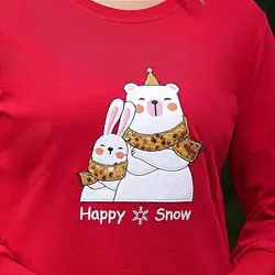 بلوز زنانه شیک مدل Happy Snow