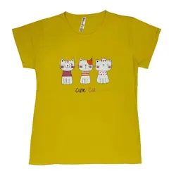 تیشرت زنانه طرح cute cat