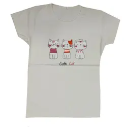 تیشرت زنانه طرح cute cat