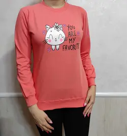 بلوز زنانه طرح گربه کد 01