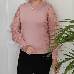 بافت مجلسی زنانه مدل آستین تور