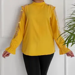 شومیز زنانه مدل آستین تور