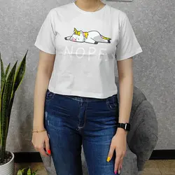 کراپ زنانه طرح یونیکورن