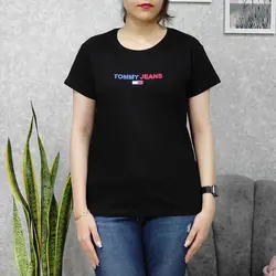 تیشرت مشکی زنانه طرحدار