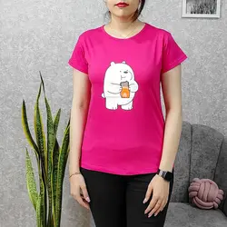 تیشرت زنانه طرح خرس شکمو