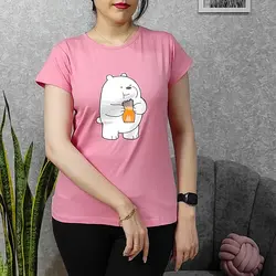 تیشرت زنانه طرح خرس شکمو