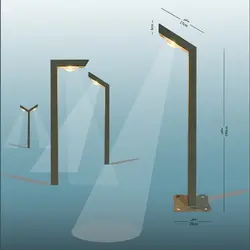 چراغ محوطه مدرن دیان پلاس