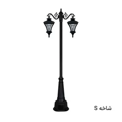 چراغ پارکی دوشاخه مدل ایفل