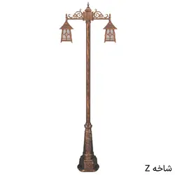 چراغ حیاطی فانتزی دوشاخه کلبه