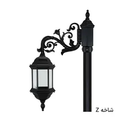 چراغ پارکی تکشاخه شش ضلعی