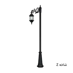 چراغ پارکی تکشاخه شش ضلعی