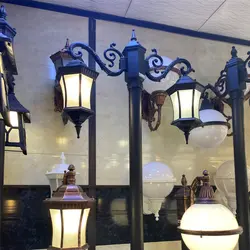 چراغ پارکی دوشاخه رابو باریک