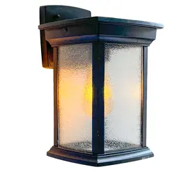 چراغ دیواری مدرن  حیاطی طرح مکعب شعاع