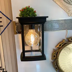 چراغ دیواری مدرن  حیاطی طرح مکعب شعاع