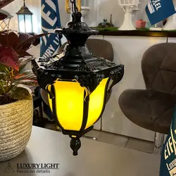 چراغ حیاطی آویز پلاستیکی صدف