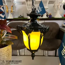 چراغ حیاطی آویز پلاستیکی صدف