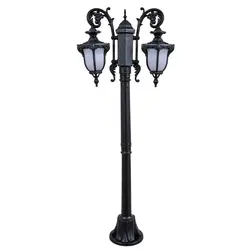 چراغ حیاطی پارکی پلاستیکی دوشاخه صدف