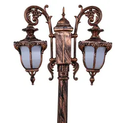 چراغ حیاطی پارکی پلاستیکی دوشاخه صدف