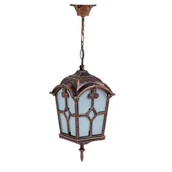 چراغ حیاطی آویز پلاستیکی کلبه لوزی