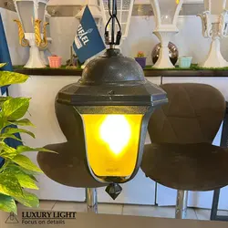 چراغ حیاطی پارکی پلاستیکی آویز لاله