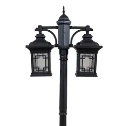 چراغ حیاطی پارکی پلاستیکی دوشاخه ورساچ