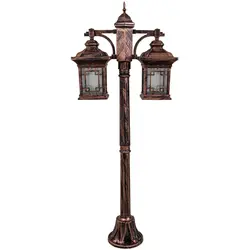 چراغ حیاطی پارکی پلاستیکی دوشاخه ورساچ