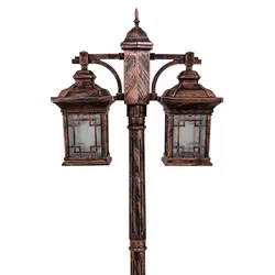 چراغ حیاطی پارکی پلاستیکی دوشاخه ورساچ