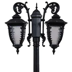 چراغ حیاطی کلاسیک پلاستیکی دوشاخه کارن