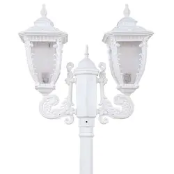 چراغ حیاطی کلاسیک پلاستیکی دوشاخه کارن