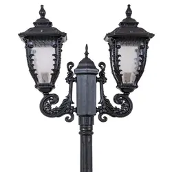 چراغ حیاطی کلاسیک پلاستیکی دوشاخه کارن