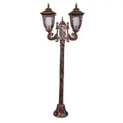 چراغ حیاطی کلاسیک پلاستیکی دوشاخه کارن