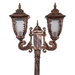 چراغ حیاطی کلاسیک پلاستیکی دوشاخه کارن