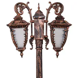 چراغ حیاطی کلاسیک پلاستیکی دوشاخه کارن