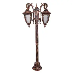 چراغ حیاطی کلاسیک پلاستیکی دوشاخه کارن